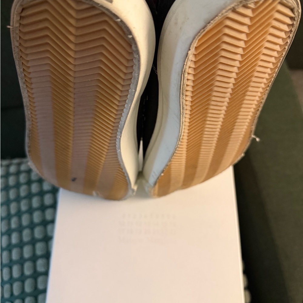 Maison Martin Margiela Black Canvas Sneakers - Picture 5 of 7